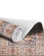 Lotus 0073 Vintage Dijital Baskı Yıkanabilir Halı