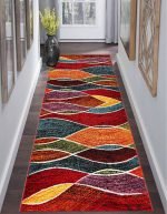 Lotus 1949 Modern Digital Print Washable Rectangle Runner Rug