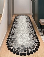 Lotus 2438Y Modern Digital Print Washable Rounded Area Rug