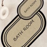 Lotus 3000-03 Modern Digital Print Washable Bathroom Mat Set