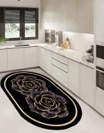 Lotus 4123 Modern Dijital Baskı Yıkanabilir Mutfak Halısı