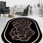 Lotus 4123 Modern Digital Print Washable Living Room Rug