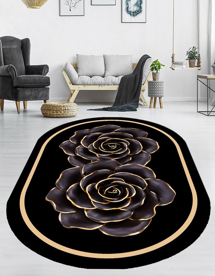 Lotus 4123 Modern Digital Print Washable Living Room Rug Lotus 4123 Modern Digital Print Washable Living Room Rug