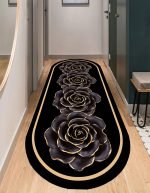 Lotus 4123 Modern Digital Print Washable Runner Rug