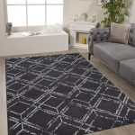 Lotus 4230 Modern Digital Print Washable Living Room Rug