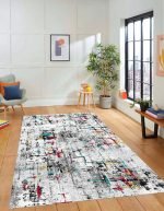 Lotus 4257 Modern Dijital Baskı Yıkanabilir Halı