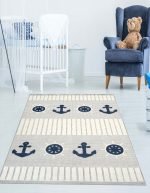 Lotus 4259 Modern Digital Print Washable Kid Room Rug