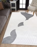 Lotus 4260 Modern Digital Print Washable Living Room Rug
