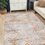 Lotus 4263 Modern Digital Print Washable Living Room Rug