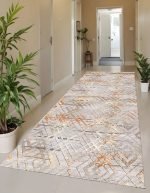 Lotus 4263 Modern Digital Print Washable Area Rug