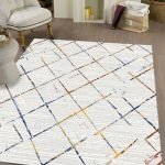 Lotus 4266 Modern Digital Print Washable Living Room Rug