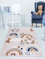 Lotus 4284 Modern Digital Print Washable Kid Room Rug