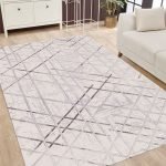 Lotus 4285 Modern Dijital Baskı Yıkanabilir Oturma Odası Halısı
