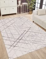 Lotus 4285 Modern Dijital Baskı Yıkanabilir Oturma Odası Halısı