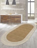 Lotus 4292 Modern Digital Print Washable Rounded Area Rug