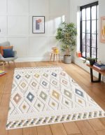 Lotus 4312 Modern Digital Print Washable Living Room Rug