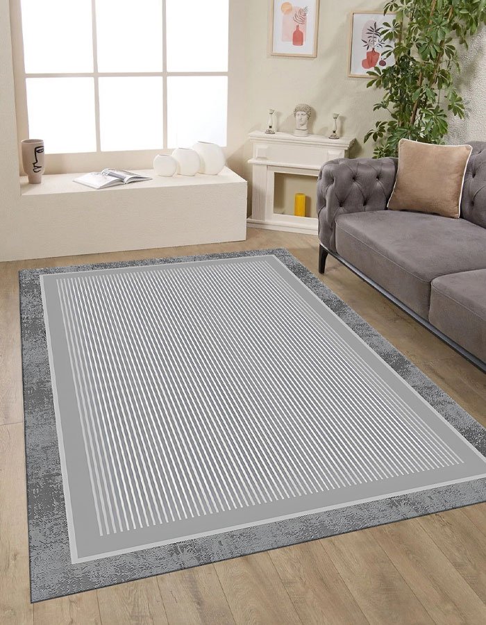 Lotus 4328 Gray Modern Digital Print Washable Area Rug Lotus 4328 Gray Modern Digital Print Washable Area Rug