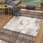 Lotus 4329 Modern Digital Print Washable Living Room Rug