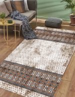 Lotus 4329 Modern Digital Print Washable Living Room Rug
