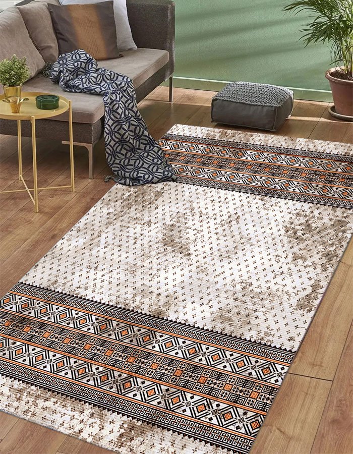 Lotus 4329 Modern Digital Print Washable Living Room Rug Lotus 4329 Modern Digital Print Washable Living Room Rug