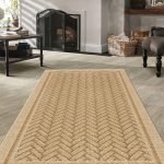 Lotus 4330 Beige Modern Digital Print Washable Area Rug