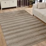 Lotus 4333 Brown Modern Digital Print Washable Living Room Rug