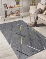 Lotus 4337 Modern Dijital Baskı Yıkanabilir Oturma Odası Halısı