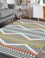 Lotus 4339 Modern Digital Print Washable Living Room Rug