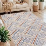 Lotus 4342 Modern Digital Print Washable Area Rug