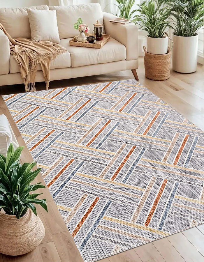 Lotus 4342 Modern Digital Print Washable Area Rug Lotus 4342 Modern Digital Print Washable Area Rug