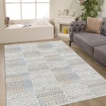 Lotus 4344 Patchwork Dijital Baskı Yıkanabilir Oturma Odası Halısı