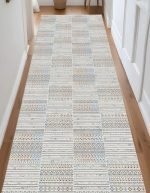 Lotus 4344 Patchwork Digital Print Washable Runner Rug