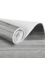 Lotus 4346 Gray Modern Digital Print Washable Area Rug