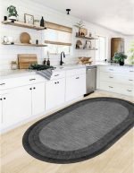Lotus 4358 Modern Digital Print Washable Kitchen Rug