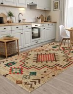 Lotus 4359 Scandinavian Digital Print Washable Kitchen Rug