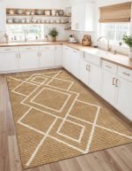 Lotus 4370 Modern Digital Print Washable Kitchen Rug