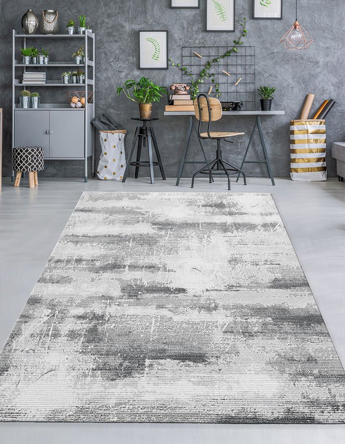 Lotus 4385 Gray Modern Digital Print Washable Living Room Rug Lotus 4385 Gray Modern Digital Print Washable Living Room Rug