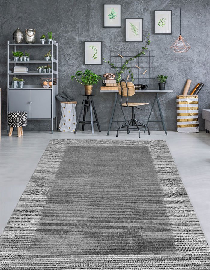 Lotus 4421 Gray Modern Digital Print Washable Living Room Rug Lotus 4421 Gray Modern Digital Print Washable Living Room Rug